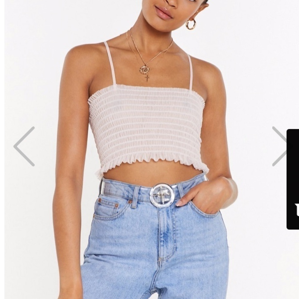 NWT Nasty Gal Sheer Tank Top